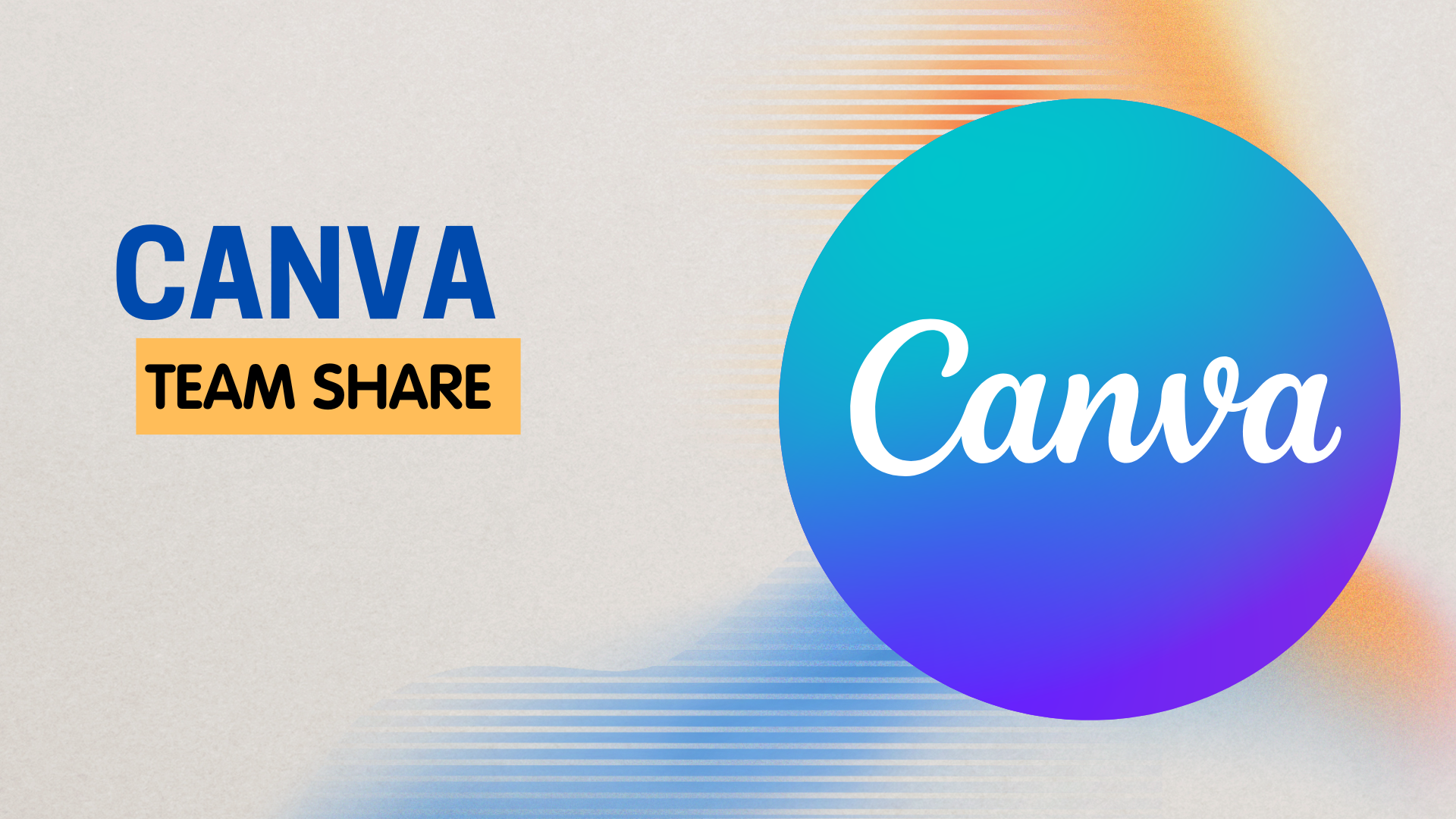 Canva team share